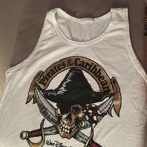 Man’s Large - XL Disney’s Pirates of the Caribbean Sleeveless Tank  100% cotton